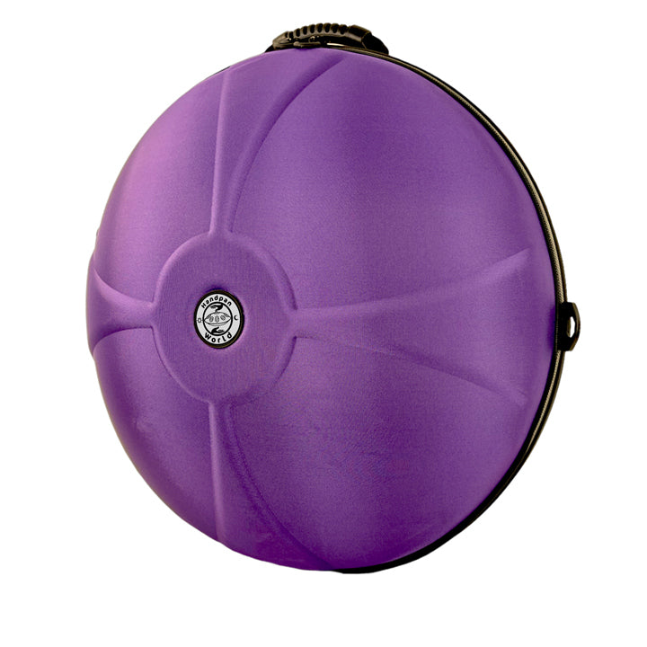 Evatek Handpan Rucksack Tasche der Marke Hardcase Technologies im Purple Haze Desig - Farbe lila. Garantiert bester Schutz bei Deinen Ausflügen und Transport Deines Handpan Drum Instrument.