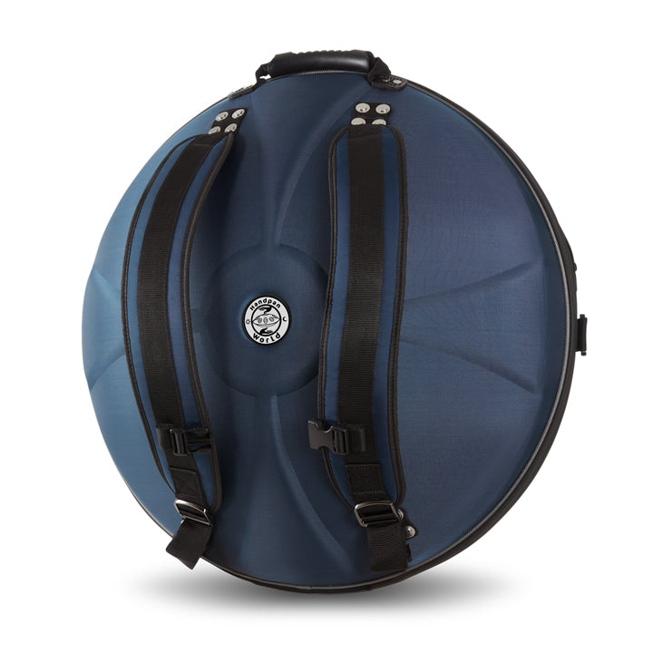 Die Handpan Rucksacktasche des Herstellers Hardcase Technologies hat perfekte Gurte zum Transportieren Deiner Handpan auf dem Rücken.