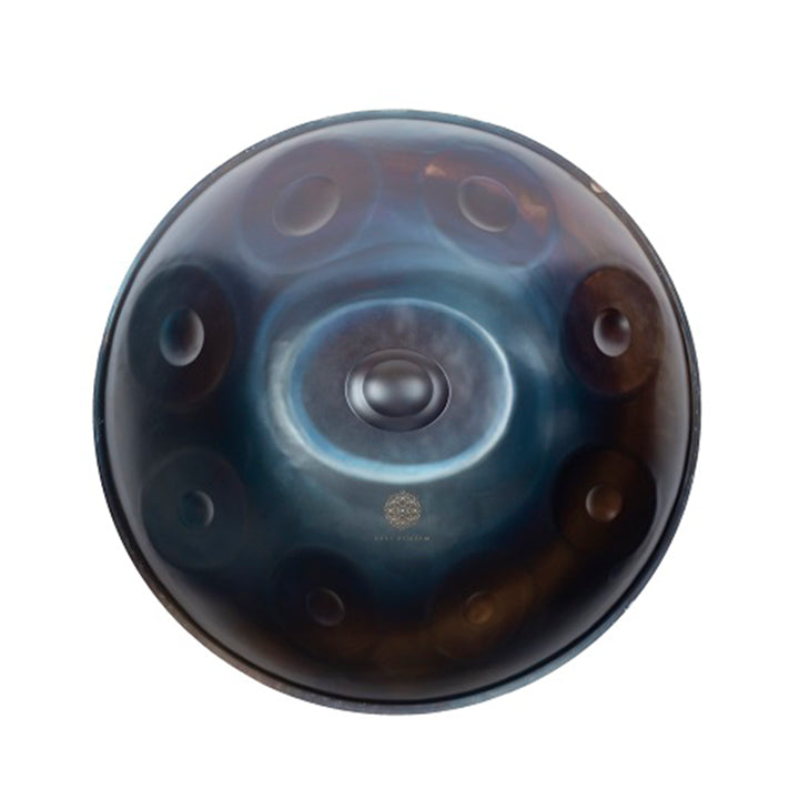 Einzigartige Handpan im Galaxy Design von Kita Pantam. Handgefertigt und perfekt abgestimmt – Handpan kaufen bei Handpan.World für kosmische Klangerlebnisse.